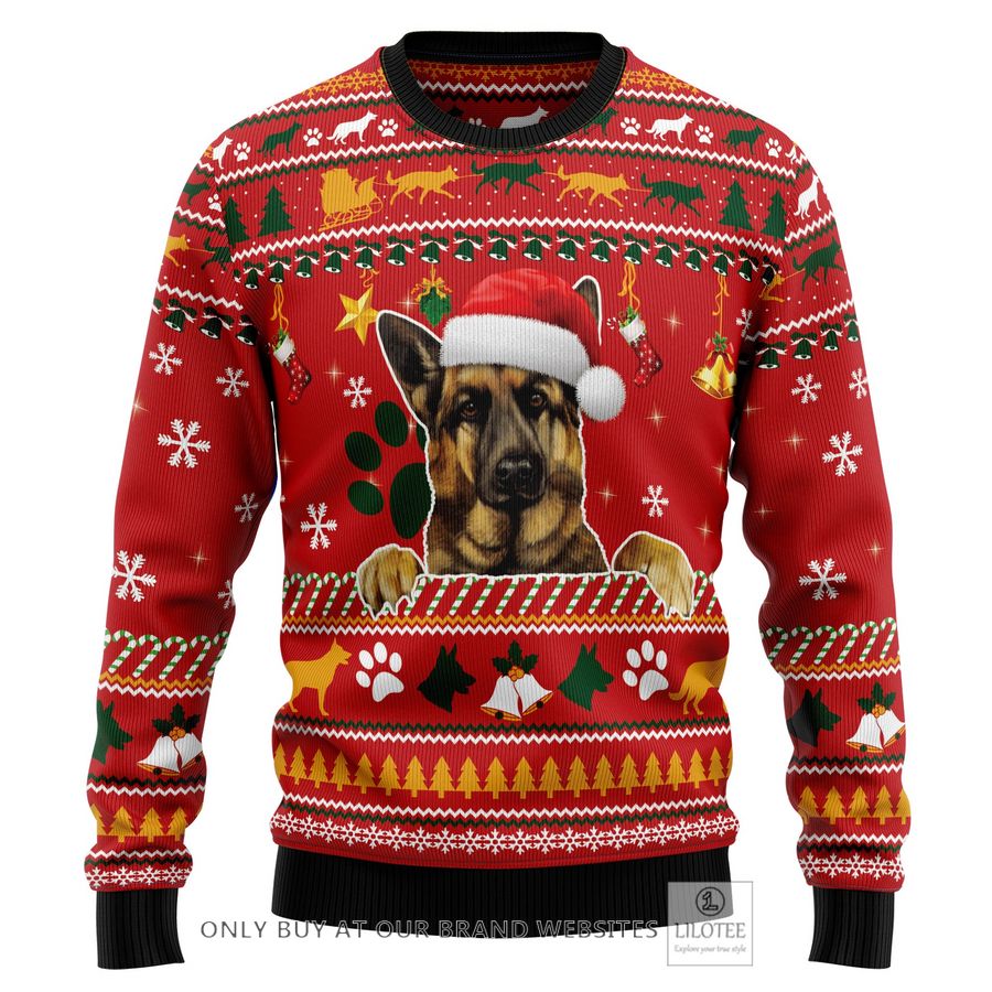 German Shepherd Waiting For Christmas Ugly Christmas Sweater - LIMITED EDITION 25