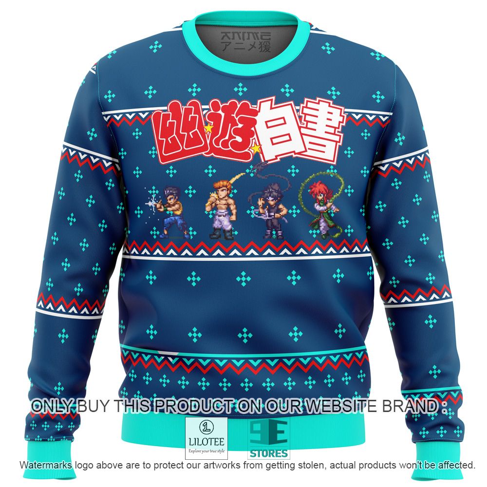 Ghost Fighter Yuyu Hakusho Anime Ugly Christmas Sweater - LIMITED EDITION 10