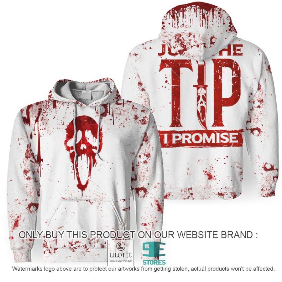 Ghostface Just The Tip I Promise White Hoodie - LIMITED EDITION 6