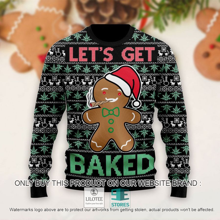Gingerbread Let's Get Baked Ugly Christmas Sweater - LIMITED EDITION 3