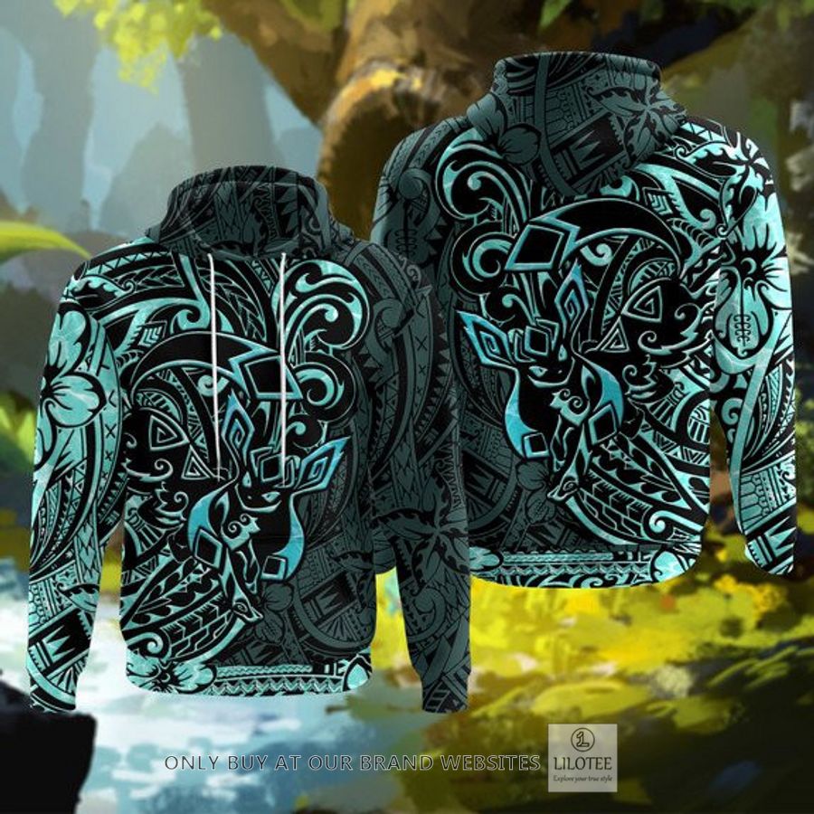 Glaceon Polynesian 3D Hoodie - LIMITED EDITION 11
