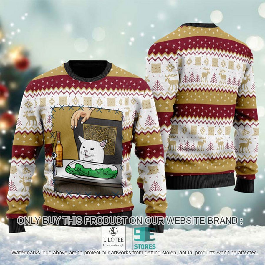 Glenmorangie Whisky Cat Meme Ugly Christmas Sweater - LIMITED EDITION 8