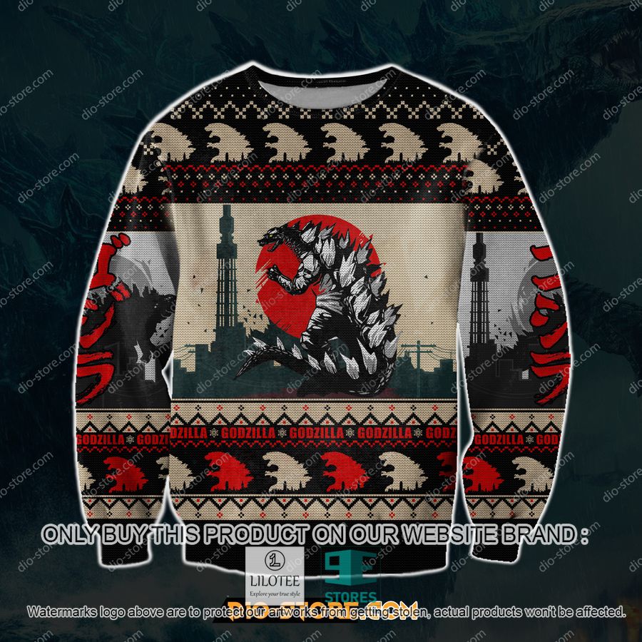 Godzilla Knitted Wool Sweater - LIMITED EDITION 8