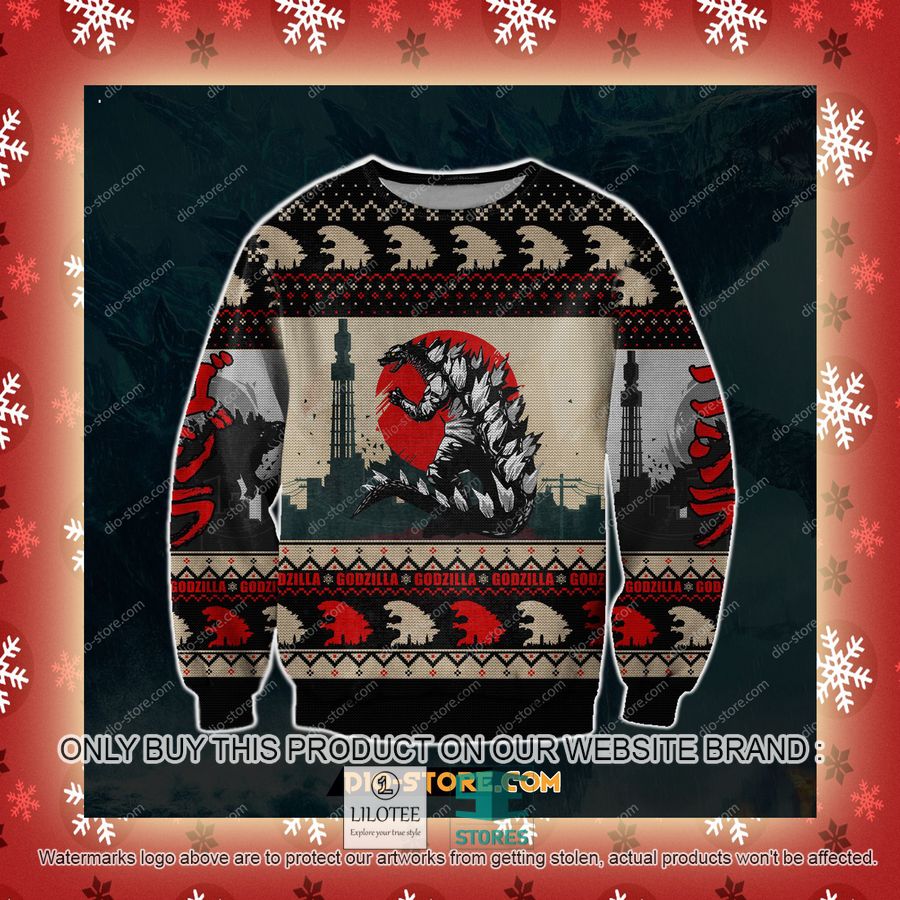 Godzilla Knitted Wool Sweater - LIMITED EDITION 3 Godzilla Knitted Wool Sweater - LIMITED EDITION - Image 3