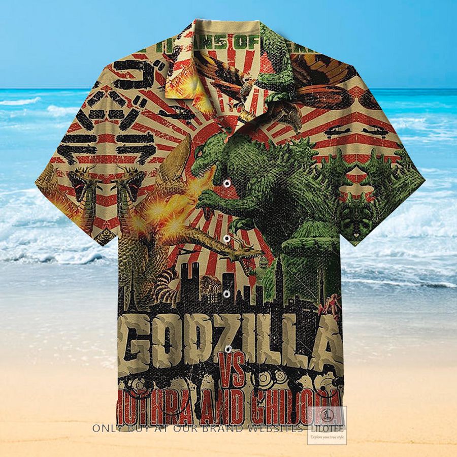 Godzilla vs Mothra and Ghidorah Hawaiian Shirt - LIMITED EDITION 16