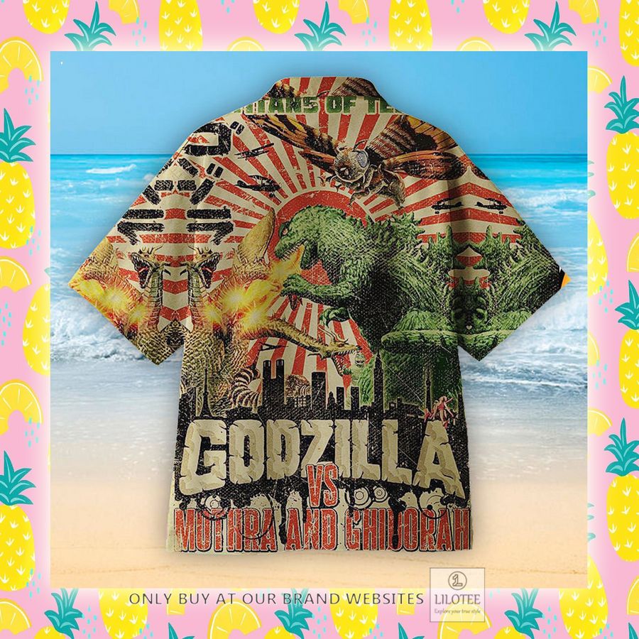 Godzilla vs Mothra and Ghidorah Hawaiian Shirt - LIMITED EDITION 8 Godzilla vs Mothra and Ghidorah Hawaiian Shirt - LIMITED EDITION - Image 8