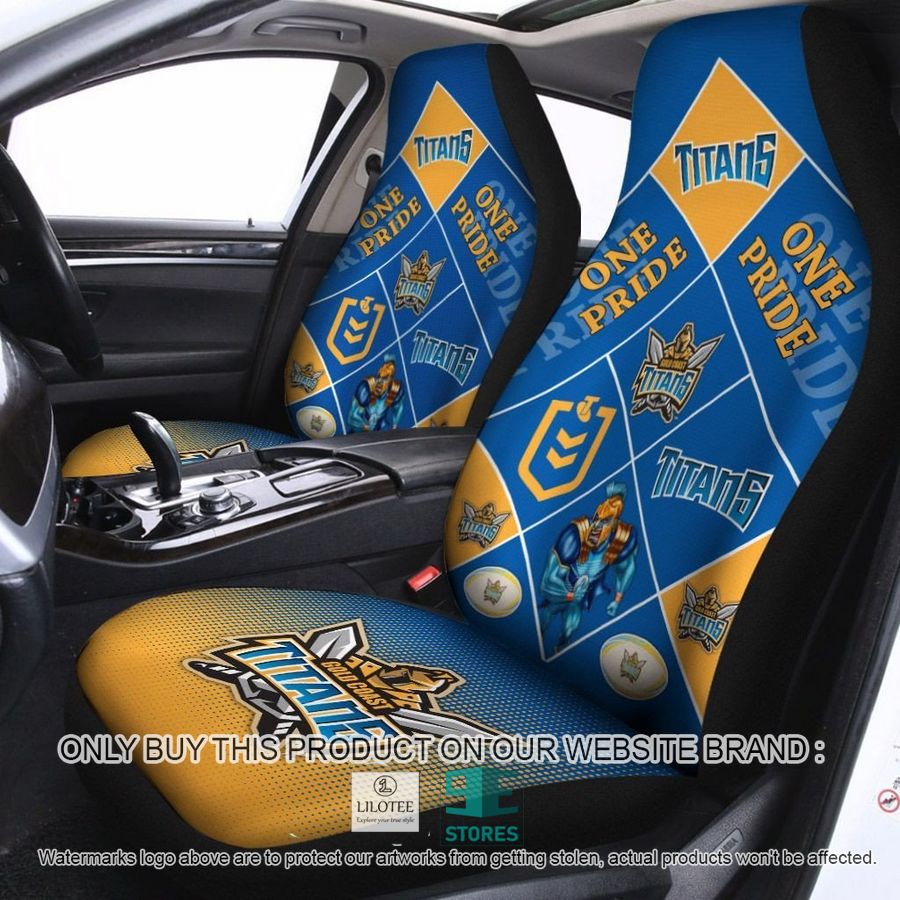 Gold Coast Titans One Pride Car Seat Covers 8