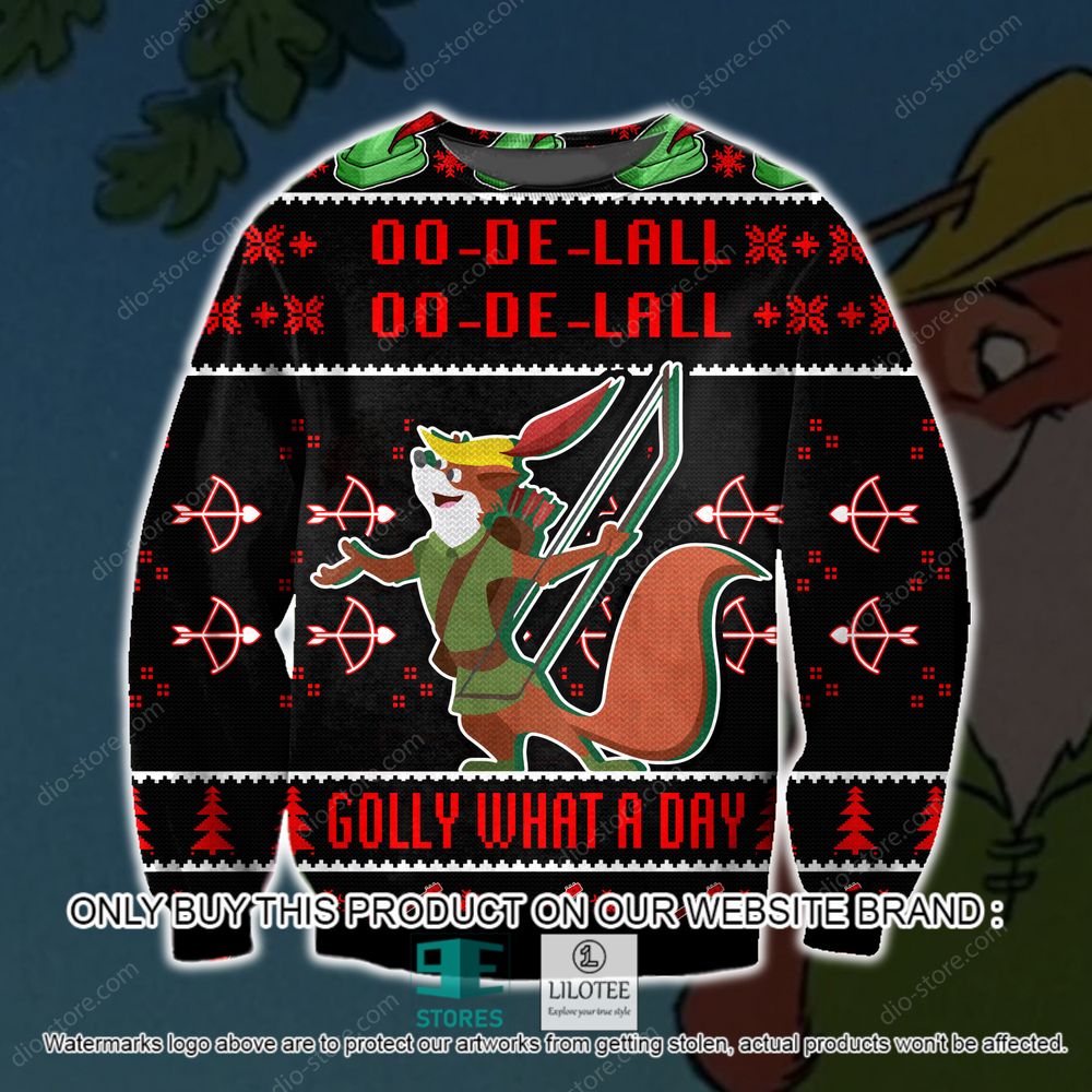 Golly What A Day Robin Hood 00 De Lall Christmas Ugly Sweater - LIMITED EDITION 11