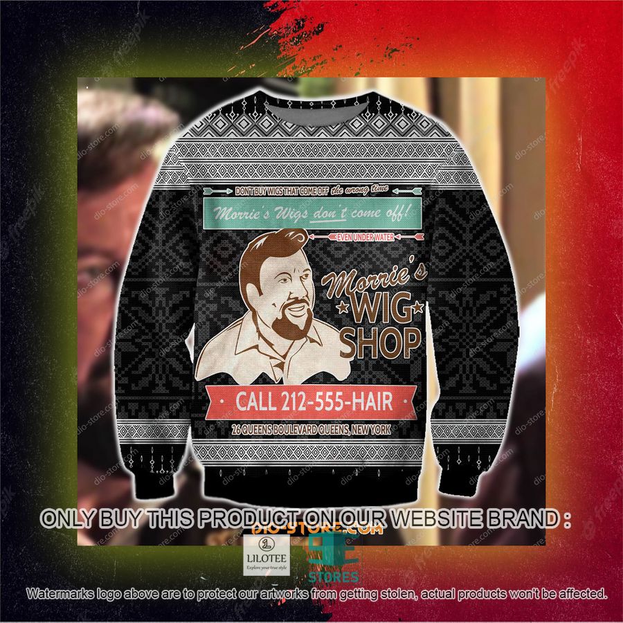 Goodfellas Morrie'S Wig Shop Ugly Christmas Sweater, Sweatshirt 3 Goodfellas Morrie'S Wig Shop Ugly Christmas Sweater, Sweatshirt - Image 3