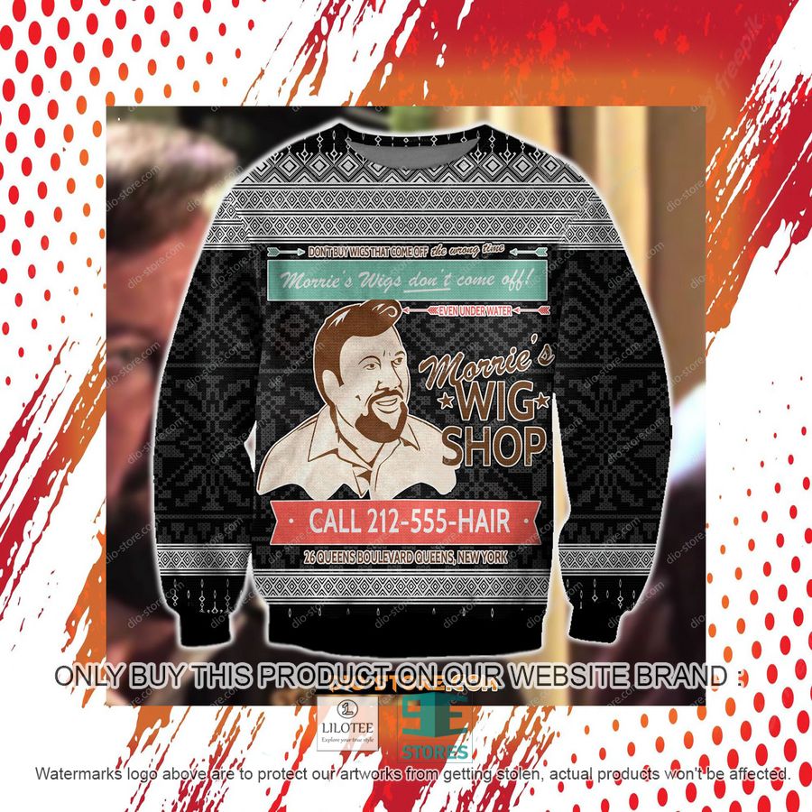 Goodfellas Morrie'S Wig Shop Ugly Christmas Sweater, Sweatshirt 4 Goodfellas Morrie'S Wig Shop Ugly Christmas Sweater, Sweatshirt - Image 4