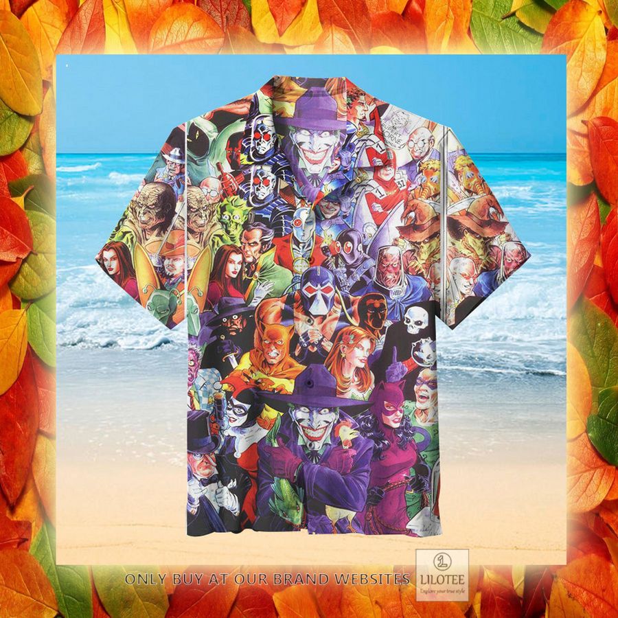 Alternative view of Gotham Villains Characters Hawaiian Shirt - LIMITED EDITION