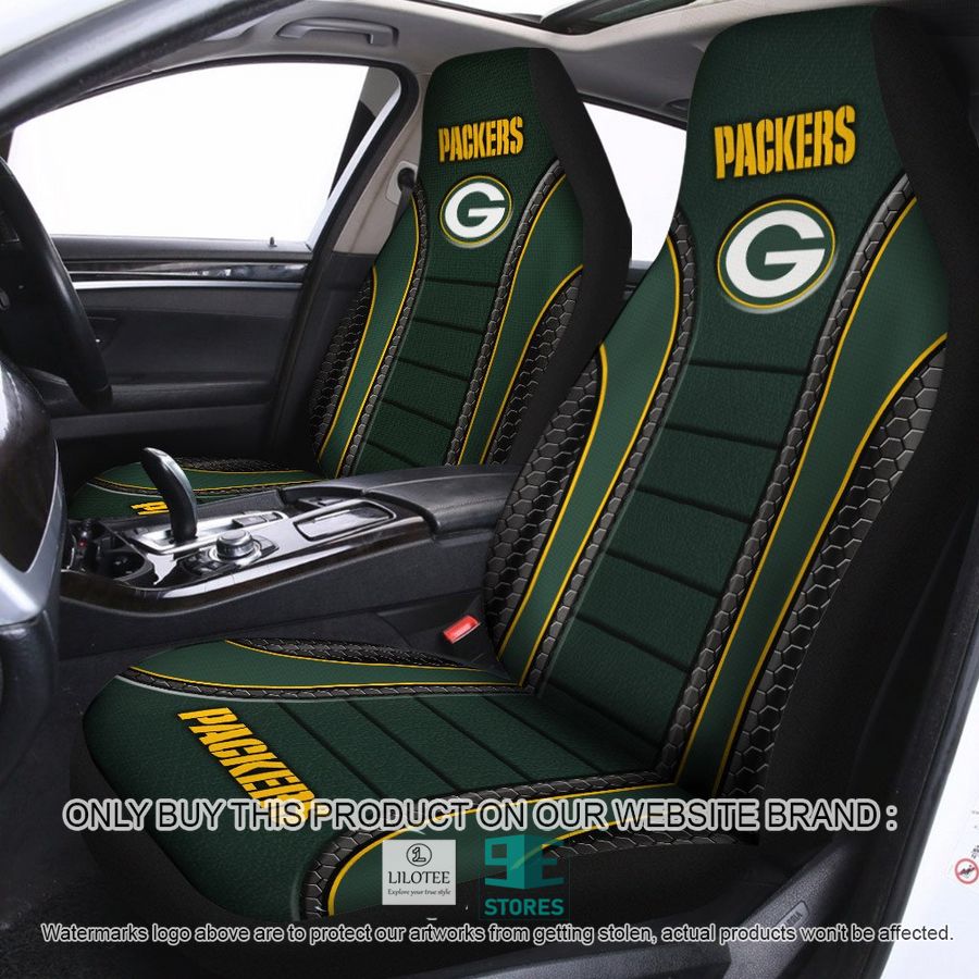 Green Bay Packers Dark green Car Seat Covers 8