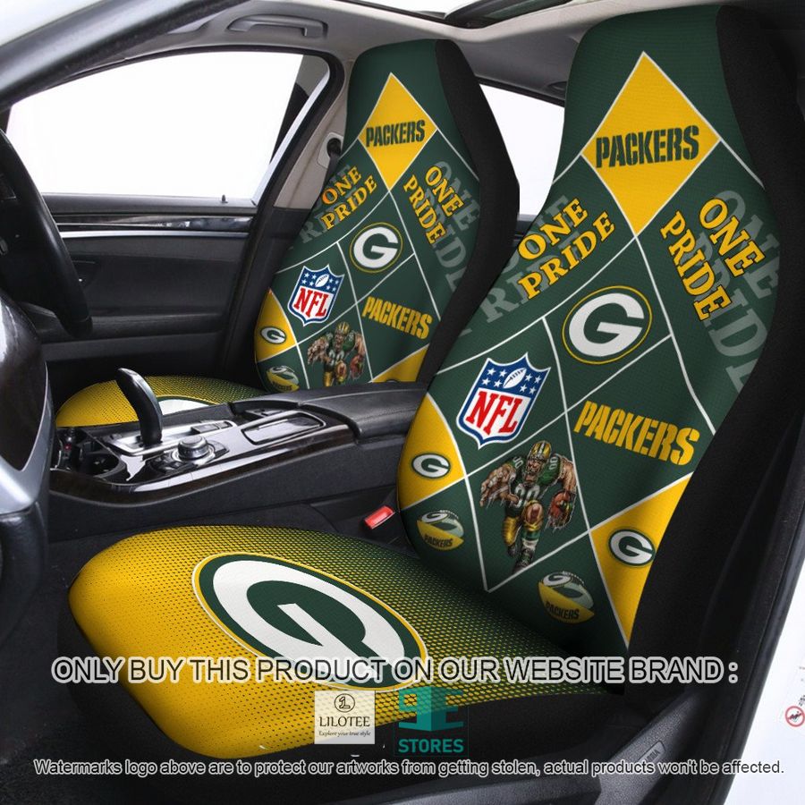 Green Bay Packers One Pride Car Seat Covers 8