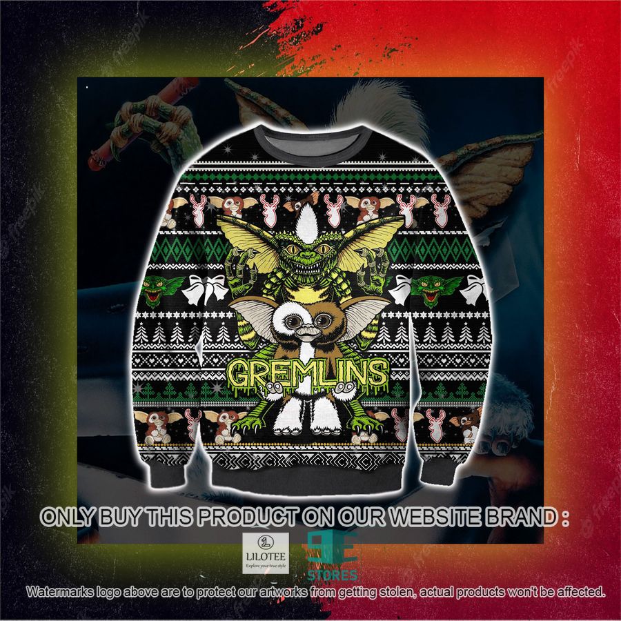 Gremlins Ugly Christmas Sweater, Sweatshirt 5 Gremlins Ugly Christmas Sweater, Sweatshirt - Image 5
