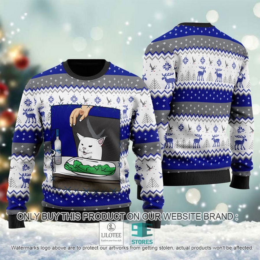 Grey Goose Vodka Cat Meme Ugly Christmas Sweater - LIMITED EDITION 8