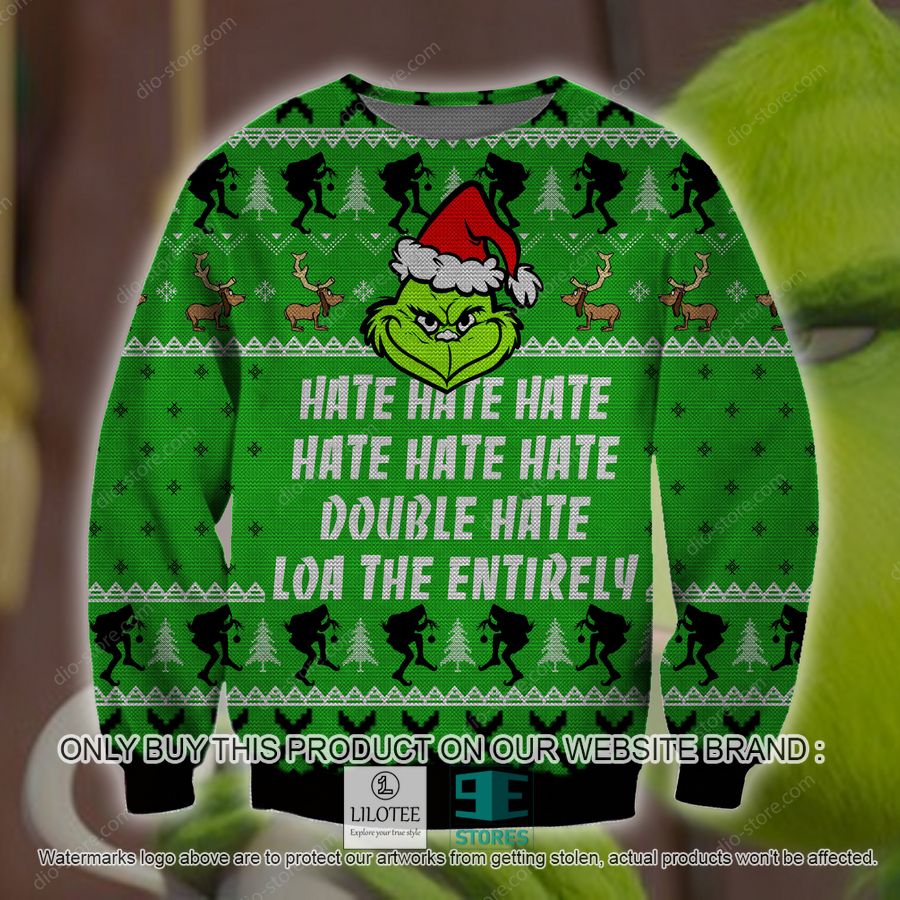 Grinch Hate Hate Hate Loa The Entirely Knitted Wool Sweater - LIMITED EDITION 9