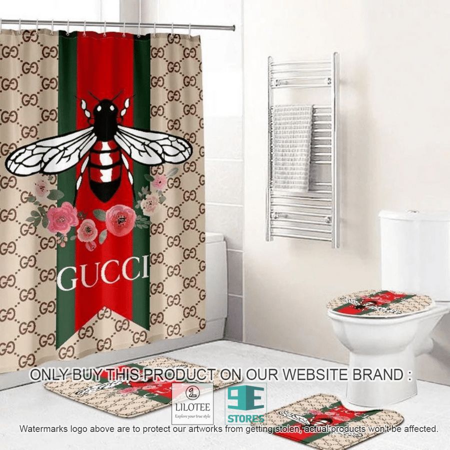 Gucci Bee Flowers Shower Curtain Sets - LIMITED EDITION 8