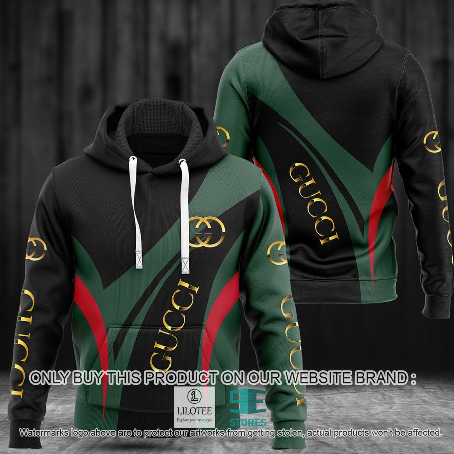 Gucci black green 3D Hoodie - LIMITED EDITION 8