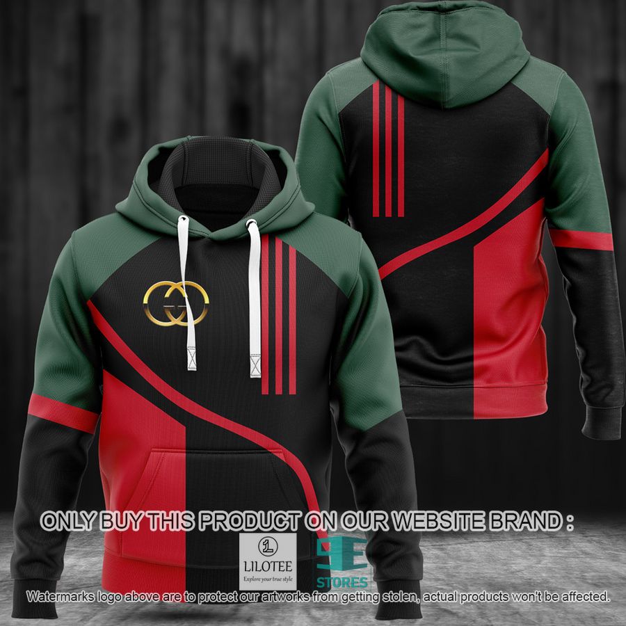 Gucci black green red 3D Hoodie - LIMITED EDITION 8