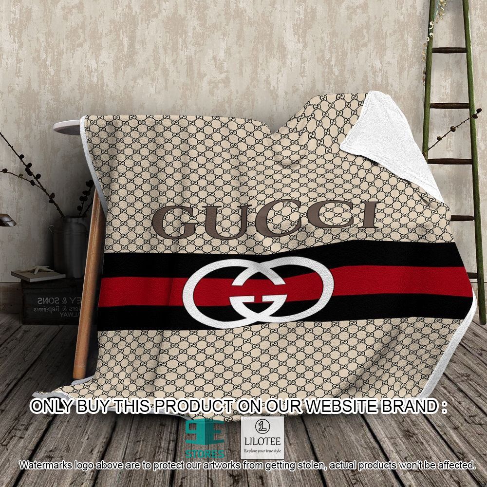 Gucci Cream Black Red Blanket - LIMITED EDITION 11
