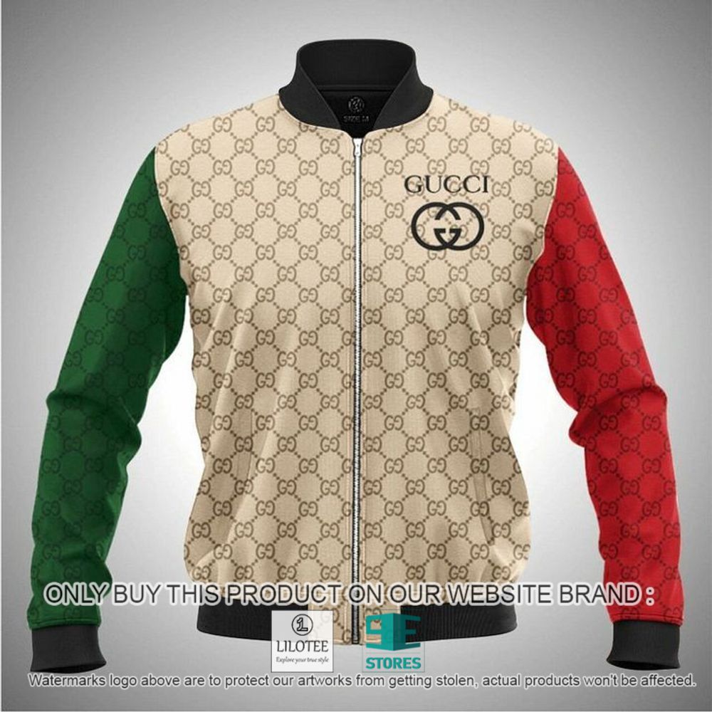 Gucci Cream Red Green Bomber Jacket - LIMITED EDITION 5