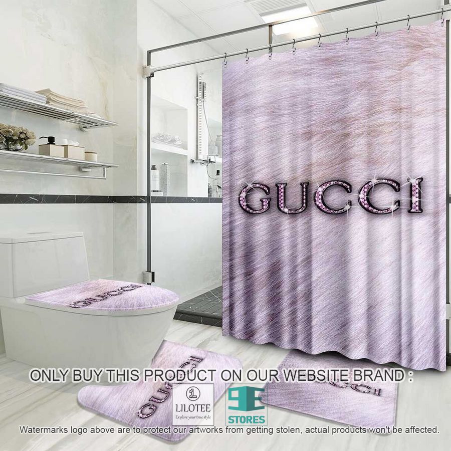Gucci fur pink Shower Curtain Sets - LIMITED EDITION 8