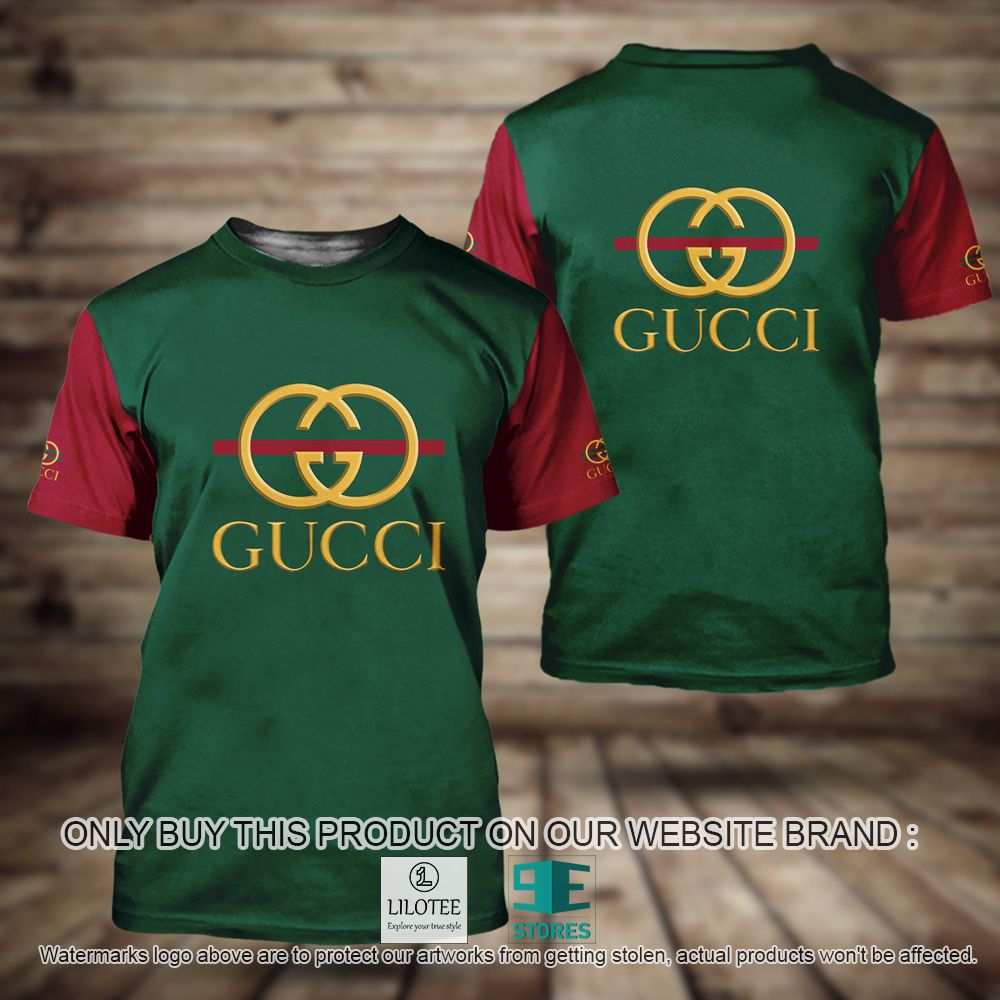 Gucci Green Red 3D Shirt - LIMITED EDITION 11