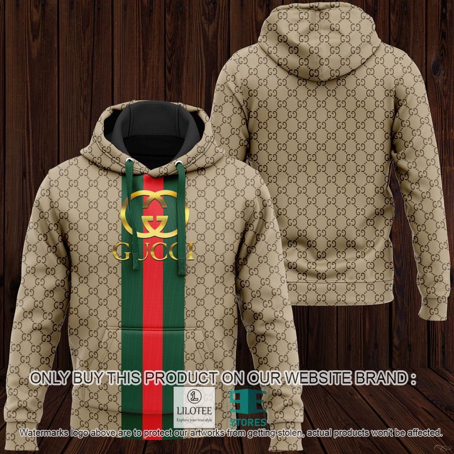 Gucci Khaki pattern 3D Hoodie - LIMITED EDITION 9