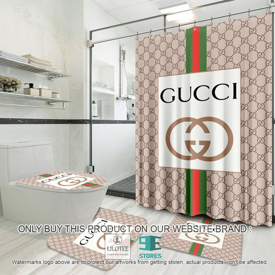Gucci khaki Shower Curtain Sets - LIMITED EDITION 8