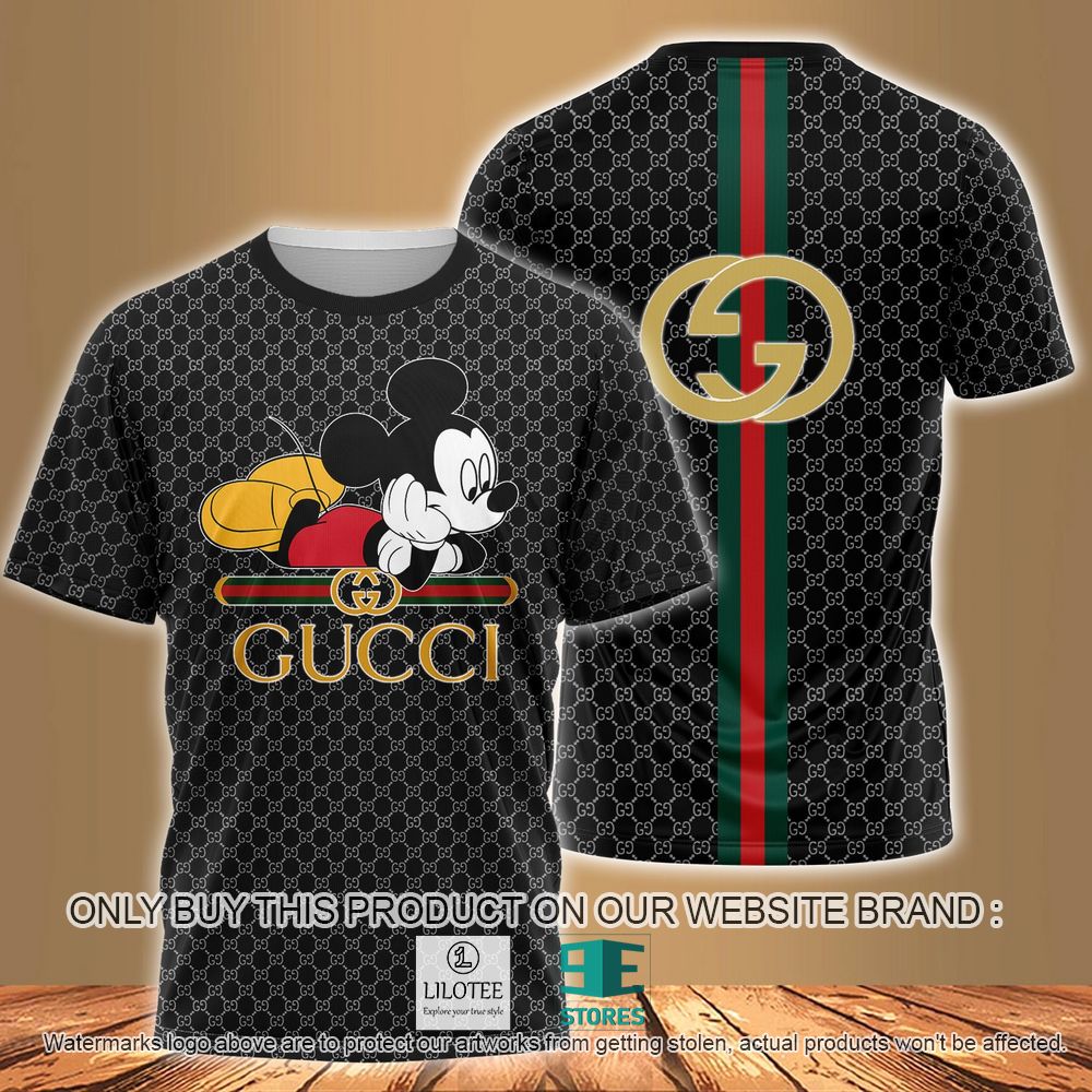 Gucci Mickey Mouse Black 3D Shirt - LIMITED EDITION 10