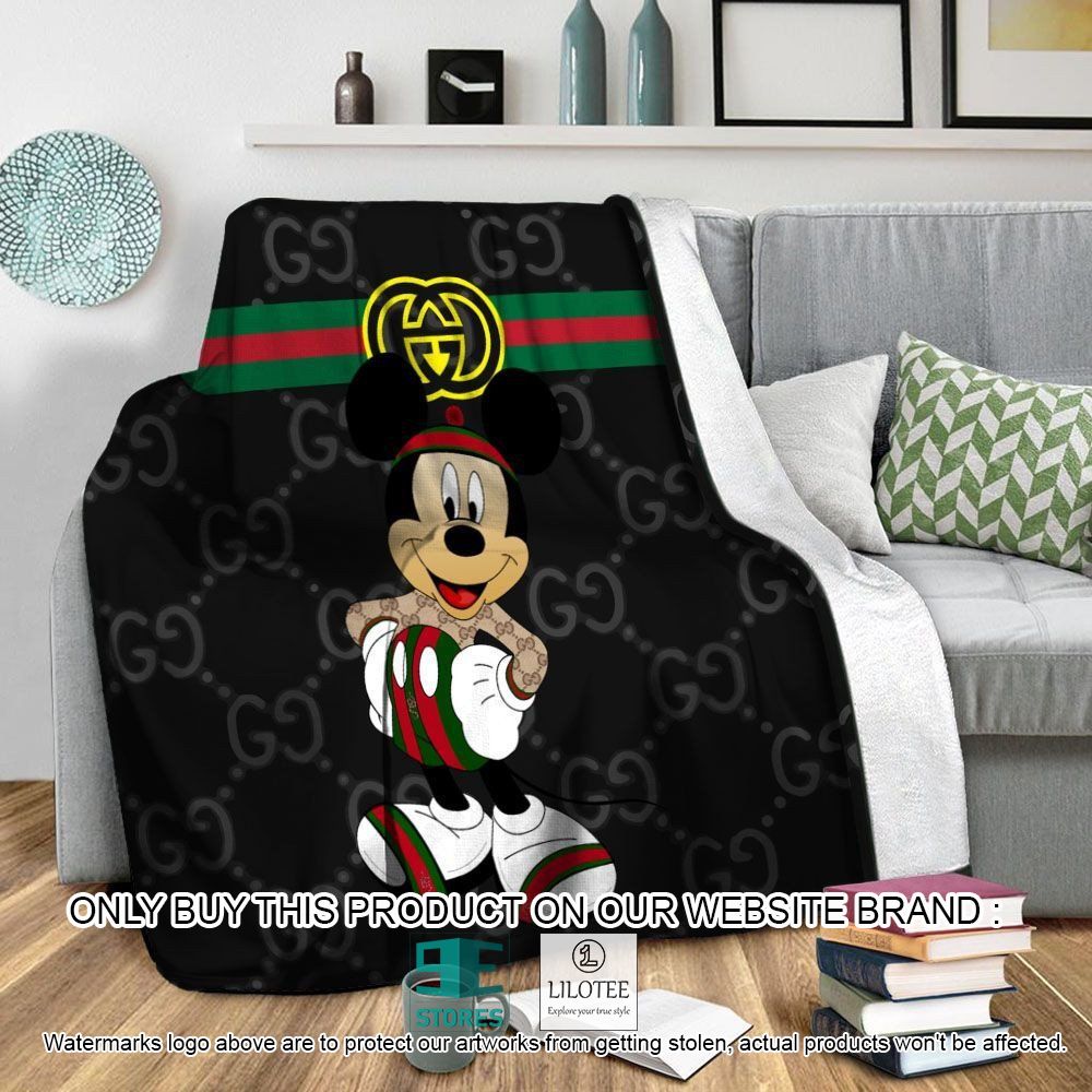 Gucci Mickey Mouse Black Blanket - LIMITED EDITION 10