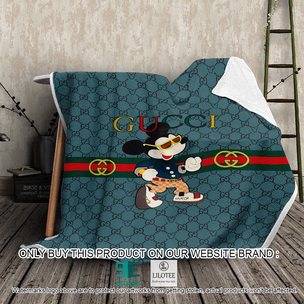 Gucci Mickey Mouse Blue Blanket - LIMITED EDITION 10
