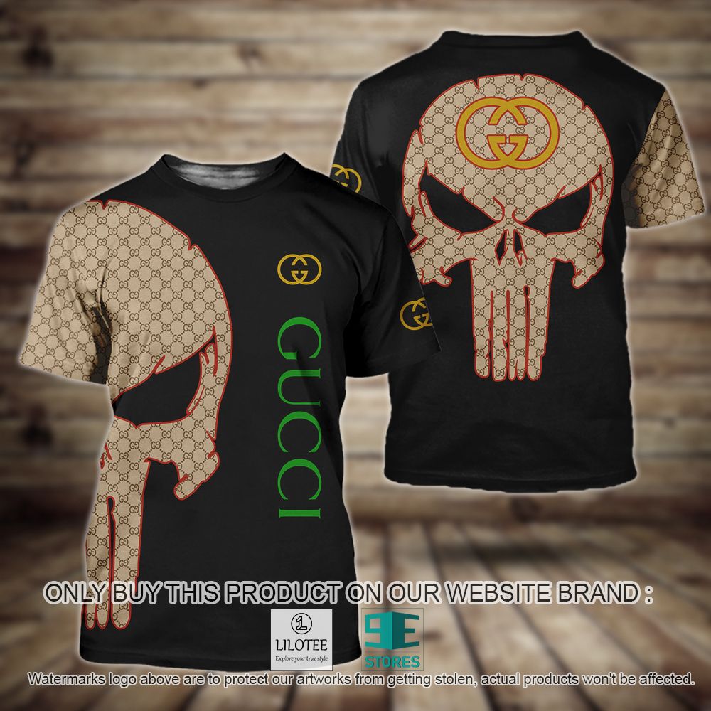 Gucci Punisher Skull 3D Shirt - LIMITED EDITION 11