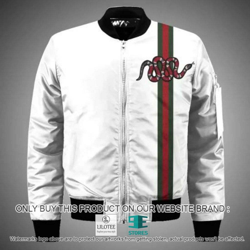 Gucci Snake White Bomber Jacket - LIMITED EDITION 2