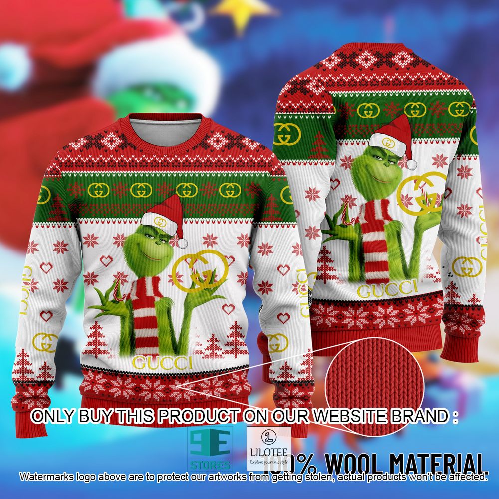 Gucci The Grinch Christmas Ugly Sweater - LIMITED EDITION 11