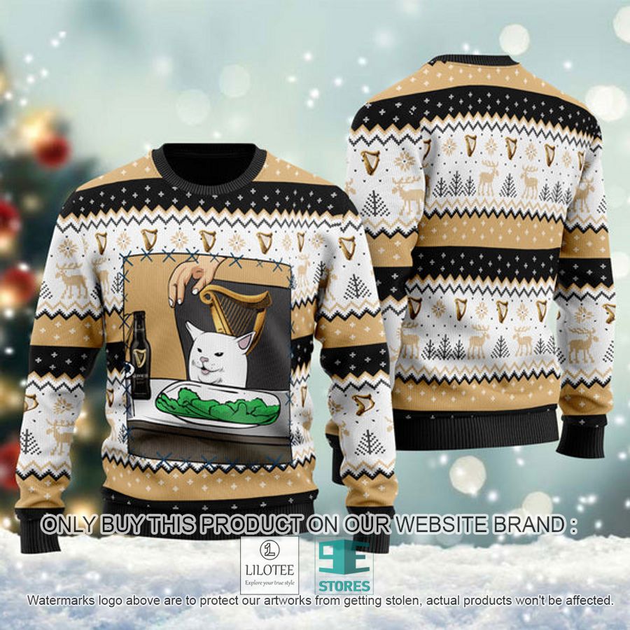 Guinness Beer Cat Meme Ugly Christmas Sweater - LIMITED EDITION 9