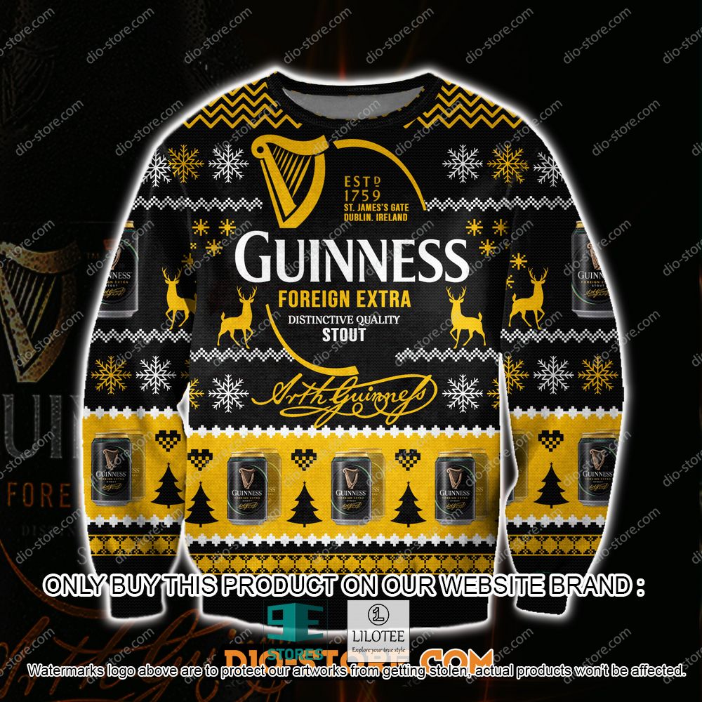 Guinness Foreign Extra Beer Ugly Christmas Sweater - LIMITED EDITION 11