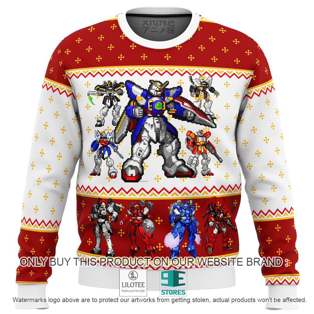 Gundam Wing Sprites Ugly Christmas Sweater - LIMITED EDITION 10