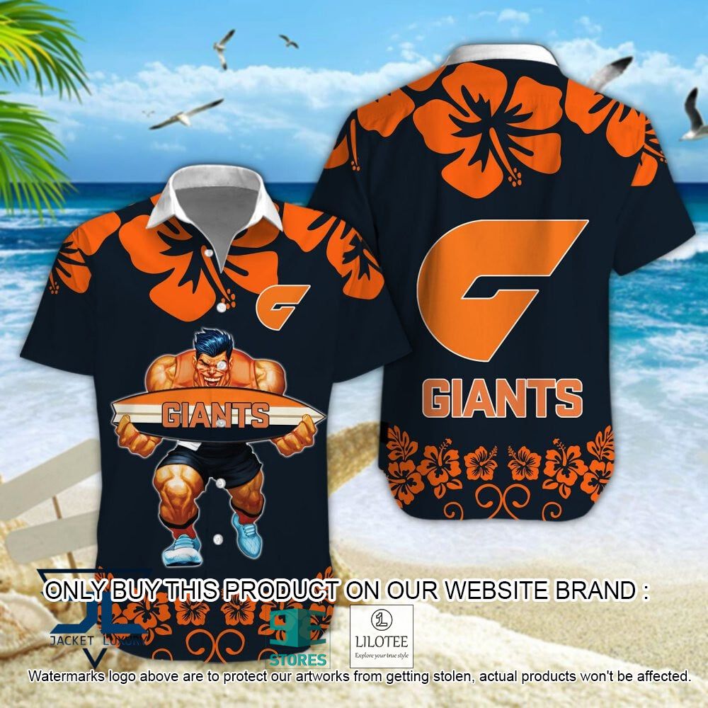 GWS GIANTS Mascot Hawaiian Shirt, Short - LIMITED EDITION 5