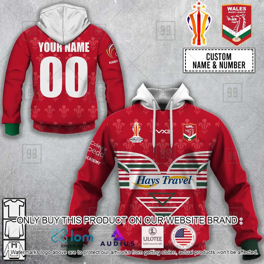 Wales Rugby League Hays Travel World Cup 2022 Personalized 3D Hoodie, Shirt - LIMITED EDITION 16
