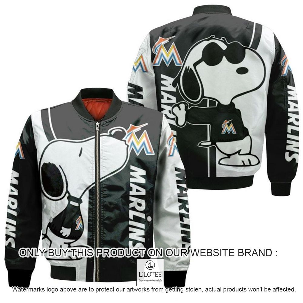MLB Miami Marlins Snoopy Bomber Jacket - LIMITED EDITION 10