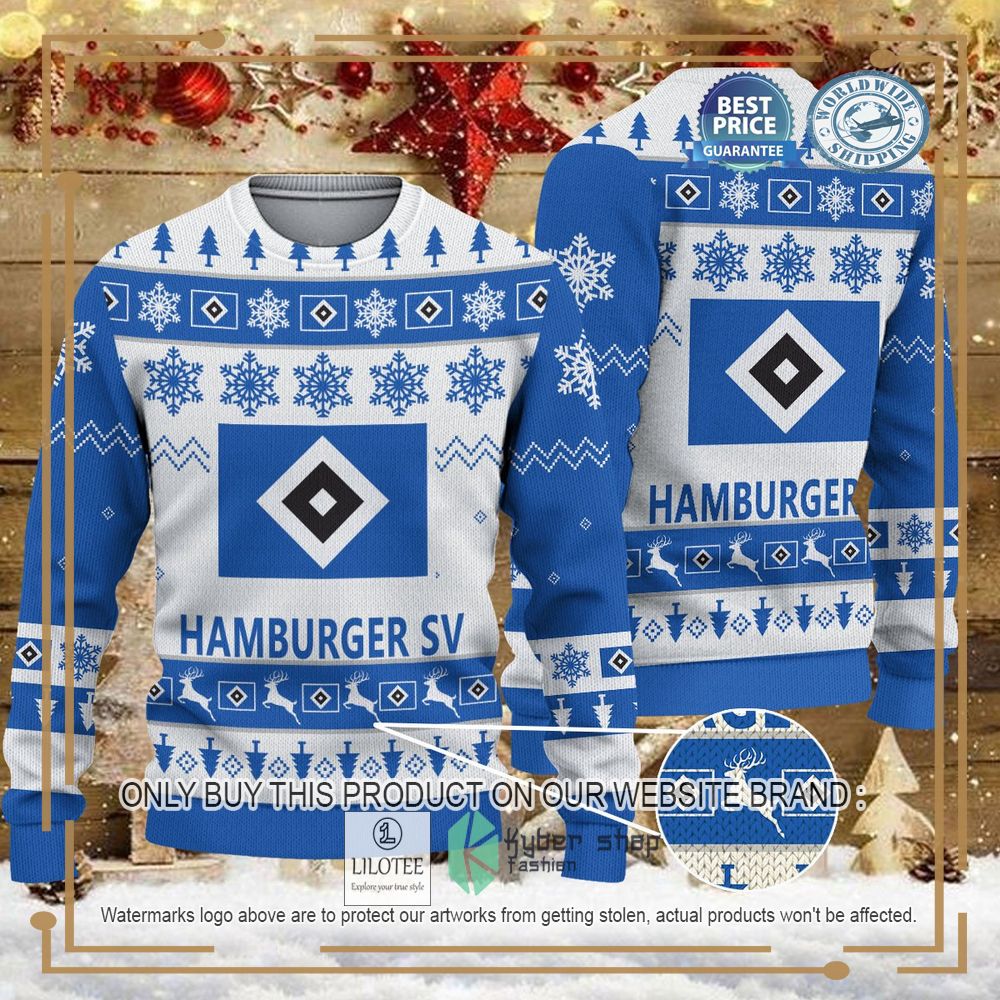 Hamburger SV white blue Ugly Christmas Sweater - LIMITED EDITION 7