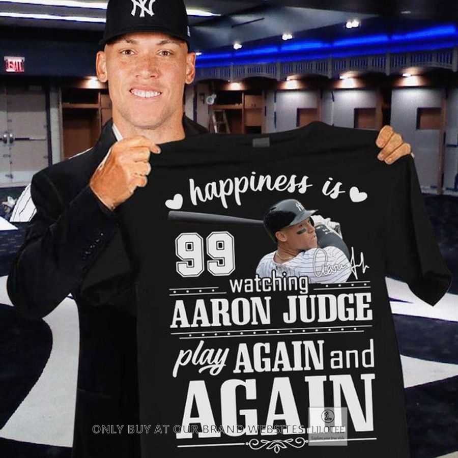Happiness is watching Aaron Judge play again and again 2D Shirt, Hoodie 9