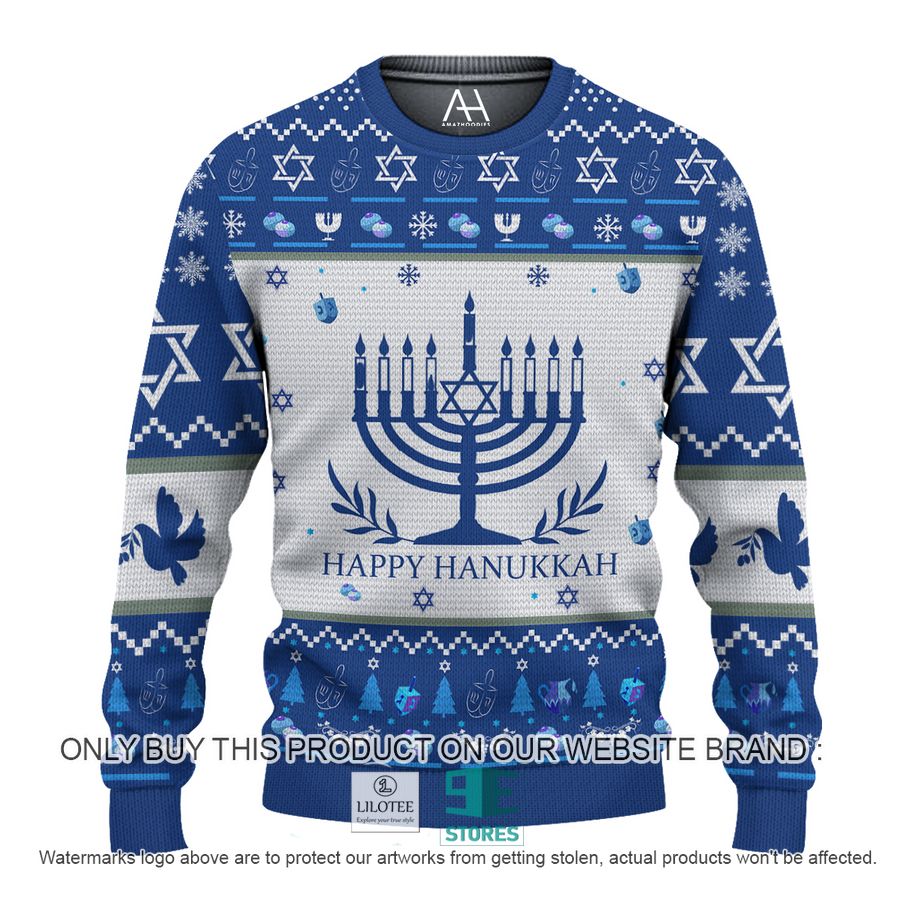 Happy Hanukkah Blue 3D Over Printed Shirt, Hoodie 15