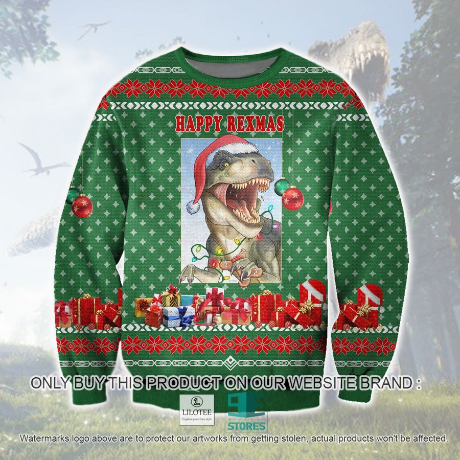 Happy Rexmas Ugly Christmas Sweater, Sweatshirt 17