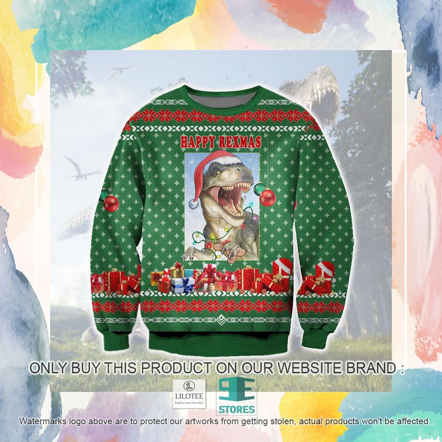 Happy Rexmas Ugly Christmas Sweater, Sweatshirt 3 Happy Rexmas Ugly Christmas Sweater, Sweatshirt - Image 3