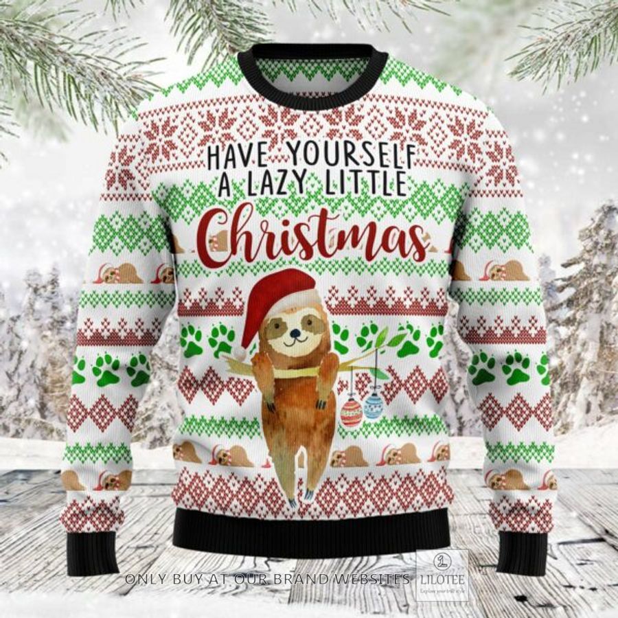 Have Yourself A Lazy Christmas Sloth Ugly Christmas Sweatshirt 6