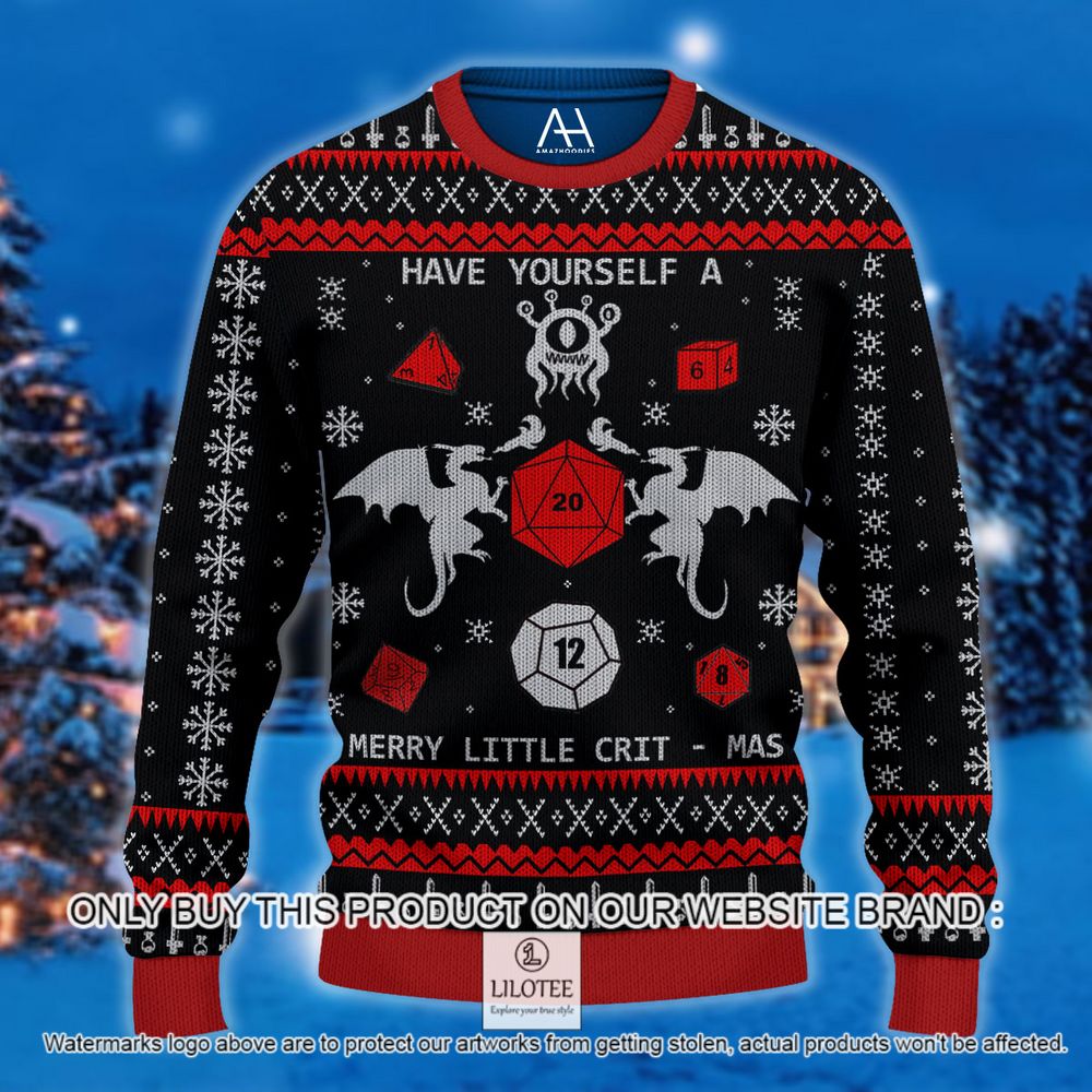 Have Yourself a Merry Little Crit Christmas Sweater - LIMITED EDITION 8