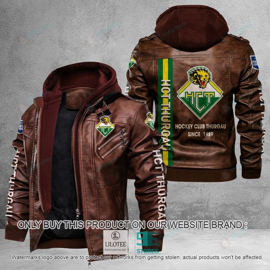 Alternative view of HC Thurgau Since 1989 Leather Jacket - LIMITED EDITION