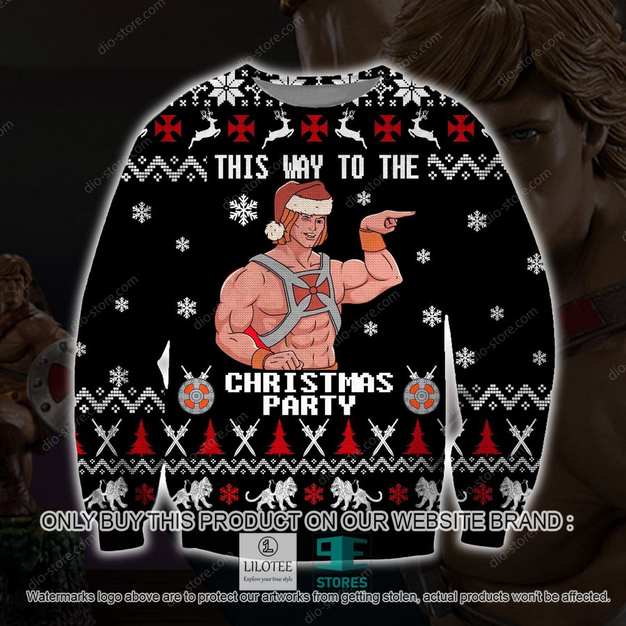 He-Man This Way To The Christmas Party Knitted Wool Sweater - LIMITED EDITION 8